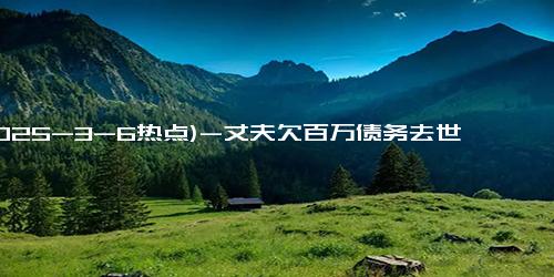 (2025-3-6热点)-丈夫欠百万债务去世73岁农妇21年还清 诚信之光闪耀21载